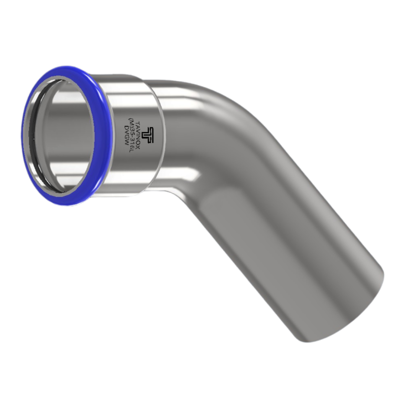 PRESS 316L Oblouk 45° (MxF)