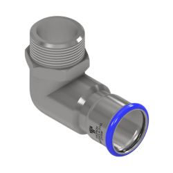 PRESS 316L Přechodové koleno 90° (FxR)