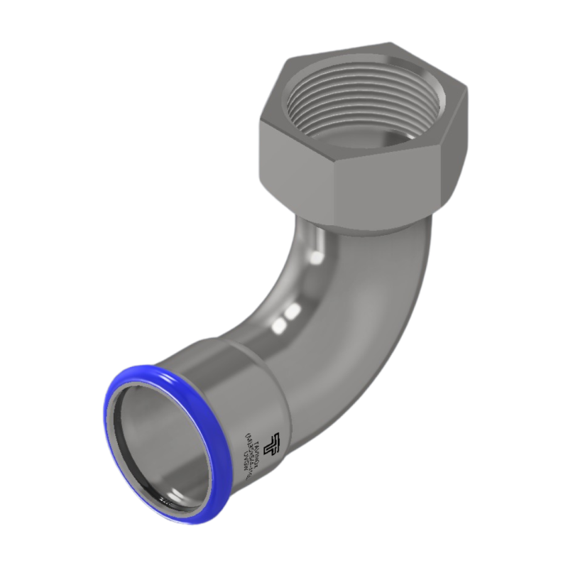 PRESS 316L Přechodový oblouk 90° (FxRp)