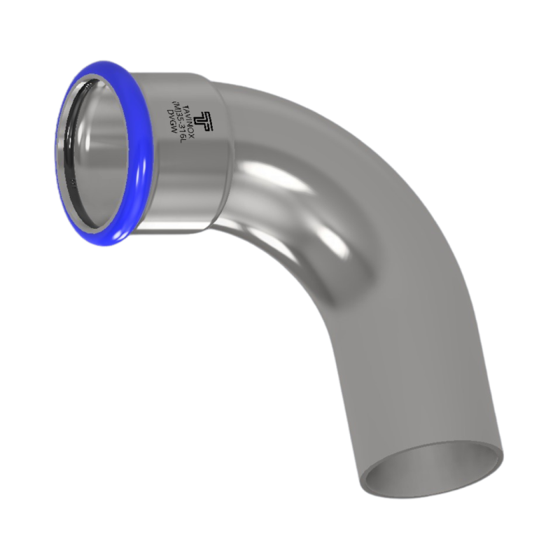 PRESS 316L Oblouk 90° (MxF)