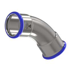 PRESS 316L Oblouk 45° (FxF)