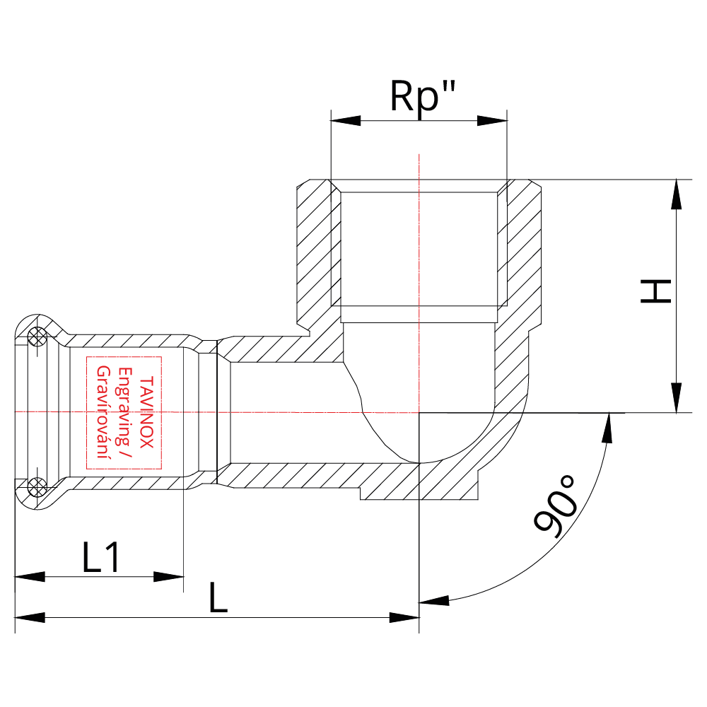 Technický výkres KO10FRP