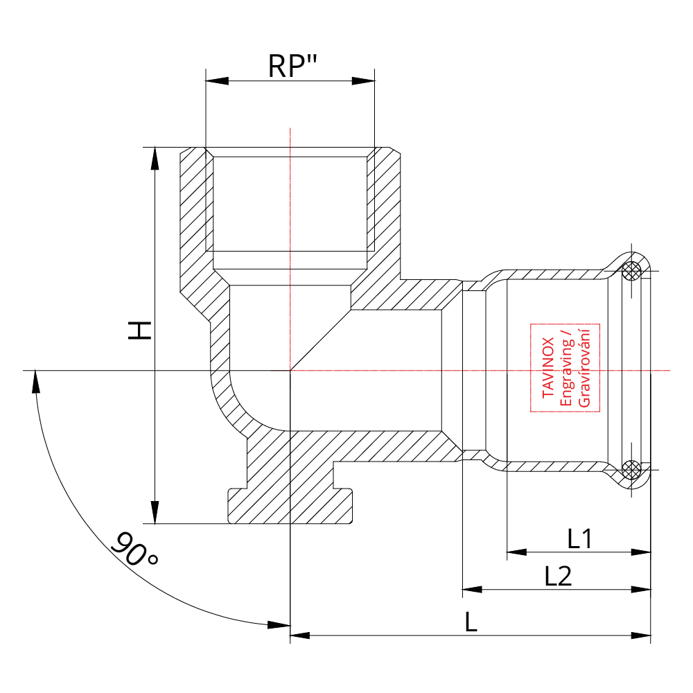 Technický výkres NS10FRP